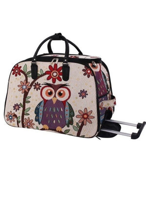 Embroidered Owl Carry-On