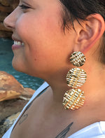 Tiered Disc Earring