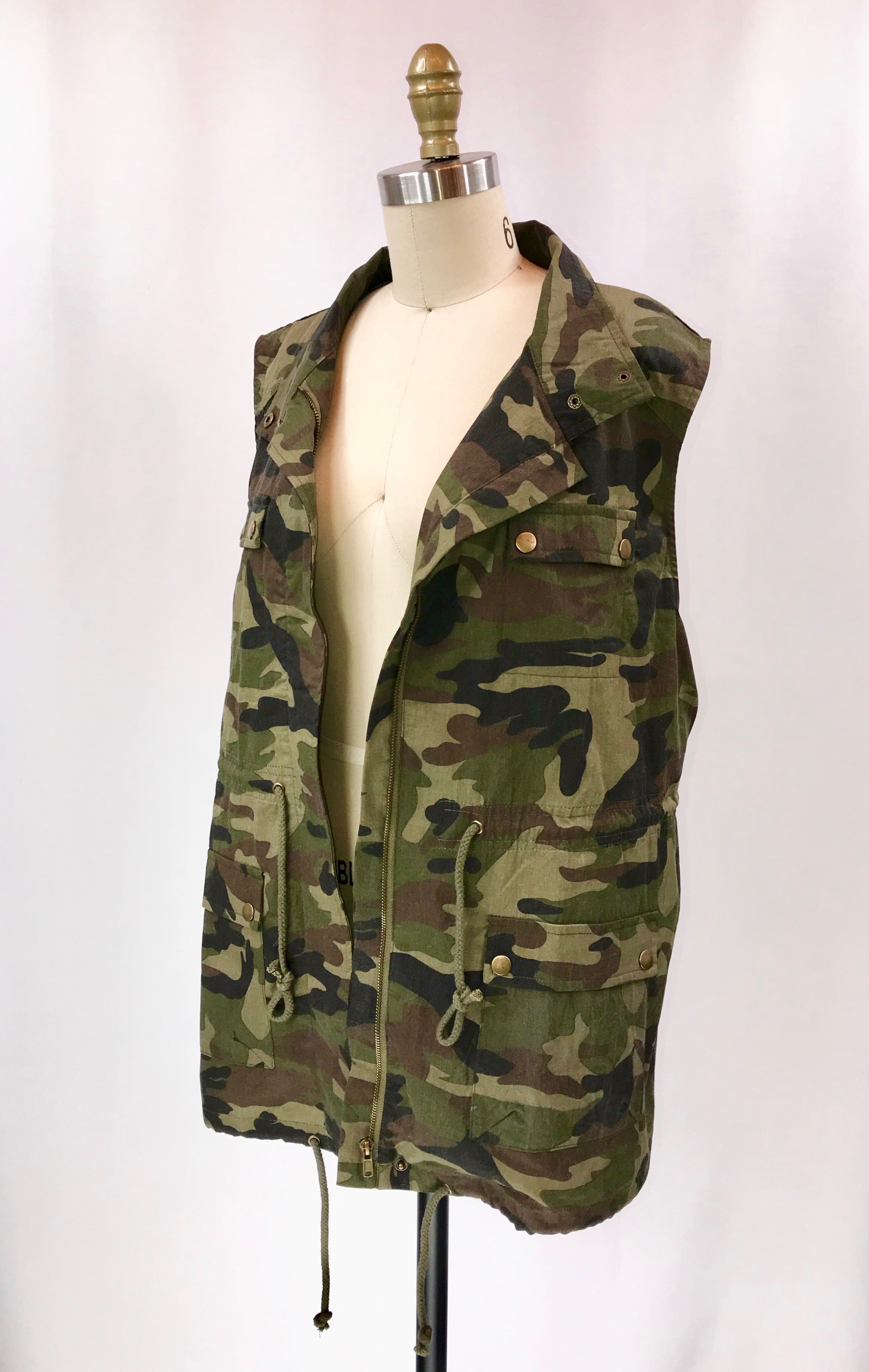 Plus size 2025 camouflage vests
