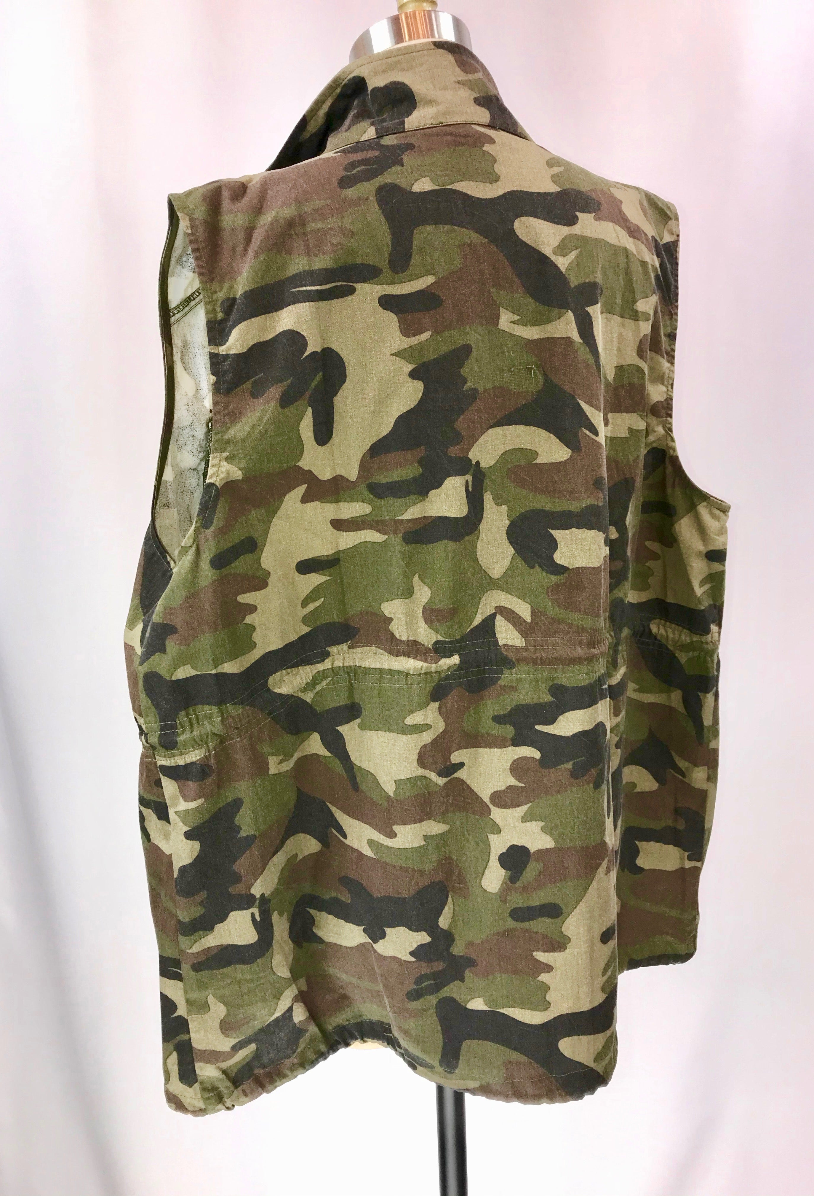 Plus Size Camo Military Vest October Lane Shop