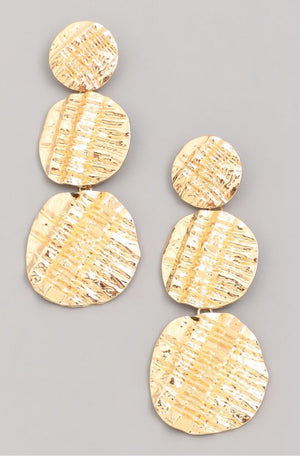 Tiered Disc Earring