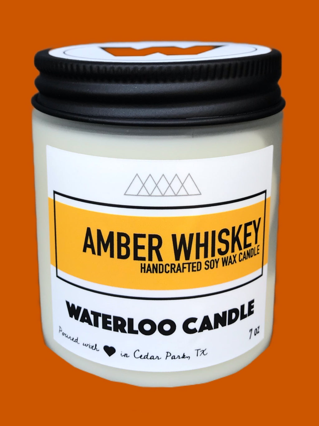 Amber Whiskey 7oz Soy Wax Candle