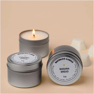 Amber Whiskey 3oz Tin Soy Wax Candle