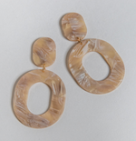 Marbled Acrylic Loop Earring